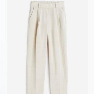 H&M Tapered Linen Pants